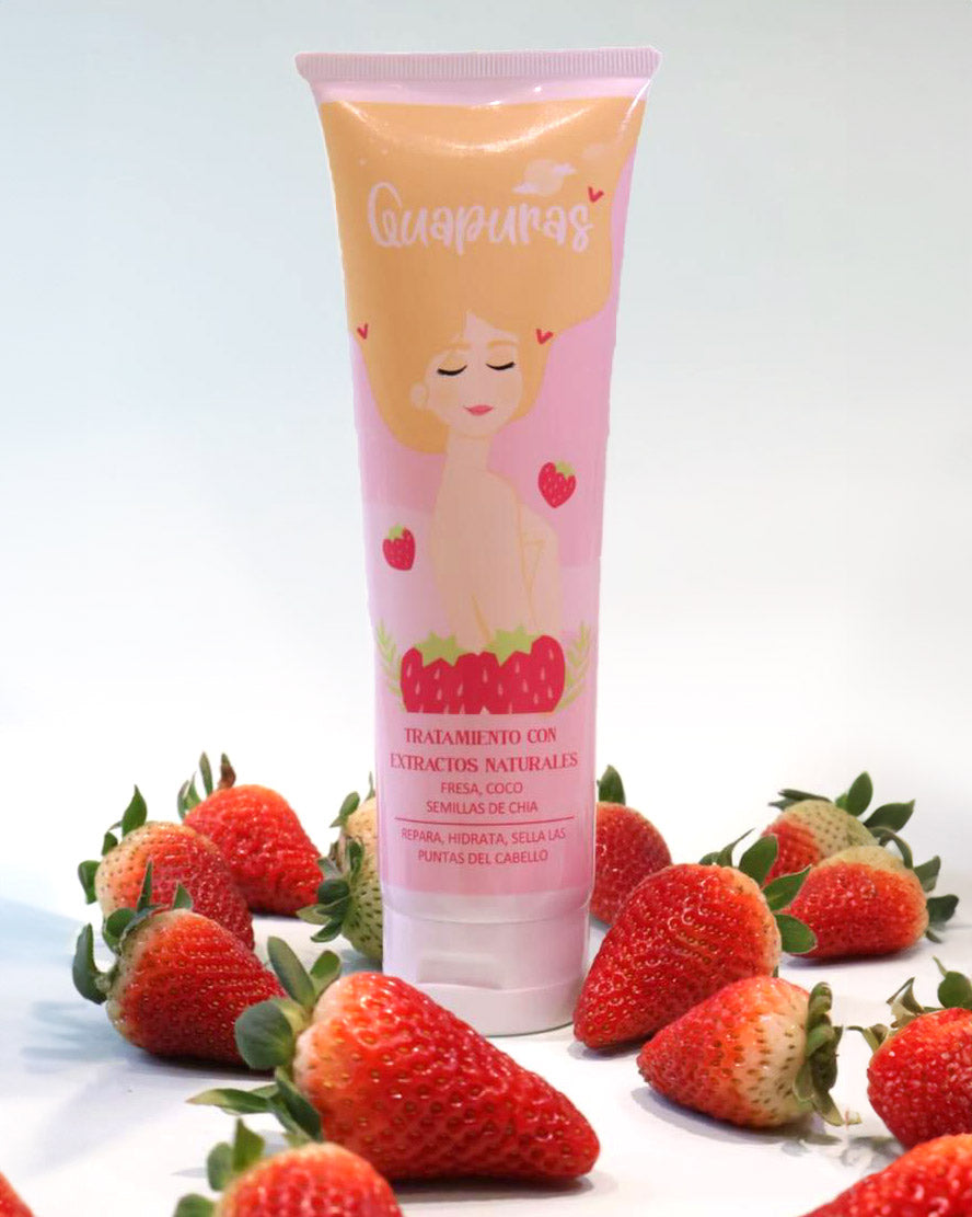 Tratamiento- acondicionador de fresas y a ceite de coco