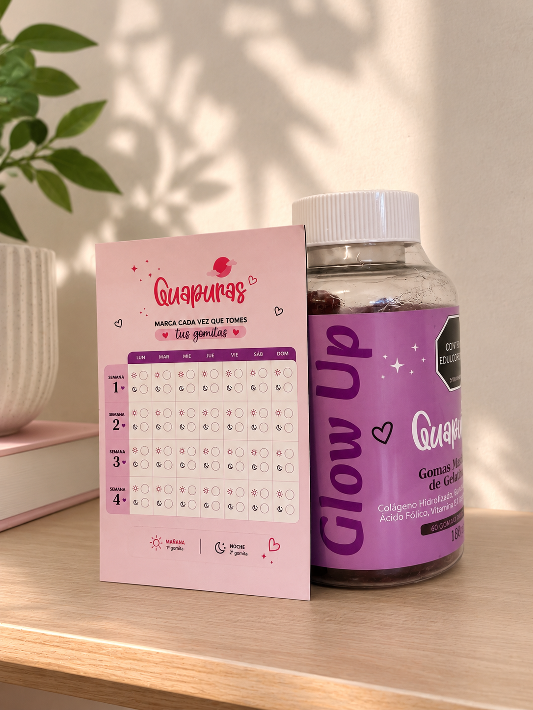 Gomitas Glow Up Con Colágeno Hidrolizado y Biotina